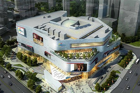 城市综合体-青岛凯德MALL新都心、奥克斯广场、滨州喜悦城